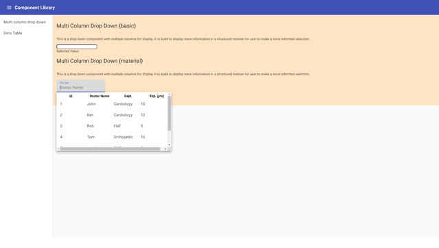 Angular Component Library